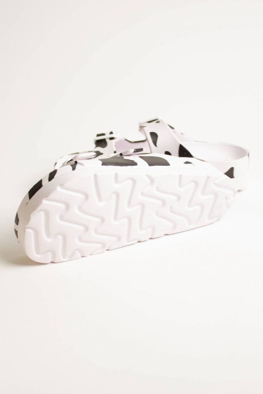 Cow Print Platform Foam Sandals