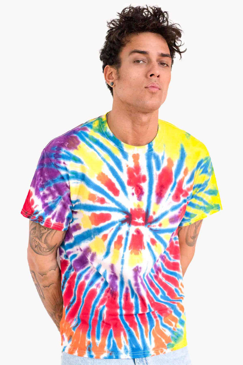 Multicolor Burst Tie Dye Shirt