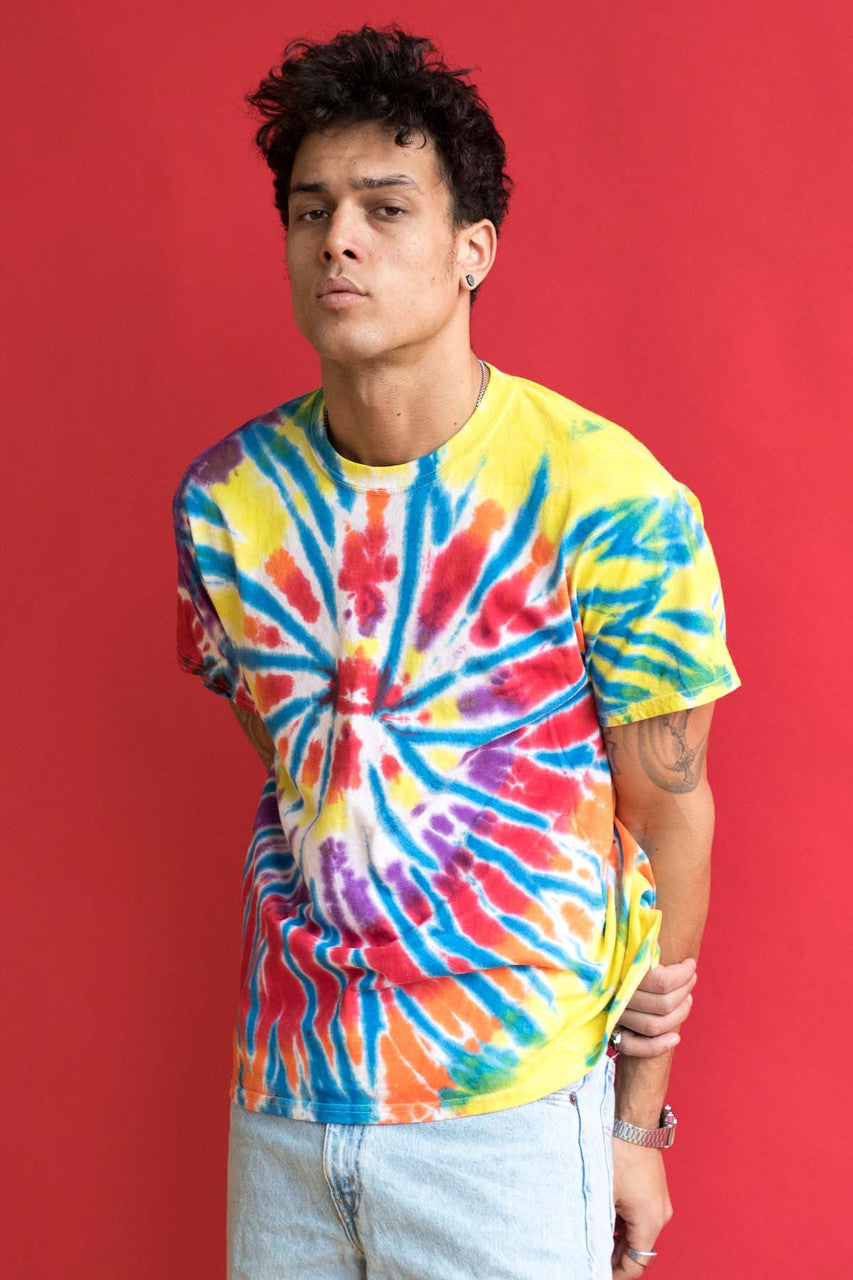 Multicolor Burst Tie Dye Shirt
