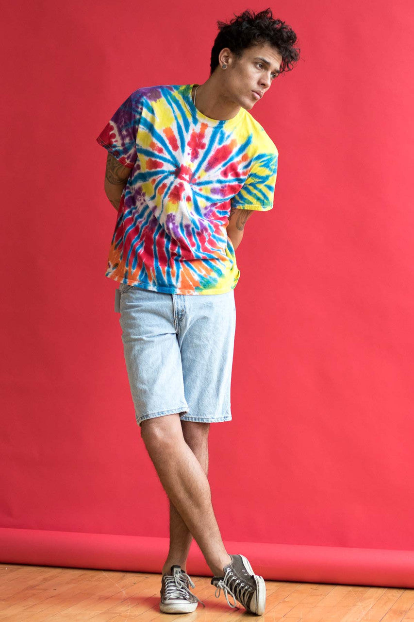 Multicolor Burst Tie Dye Shirt