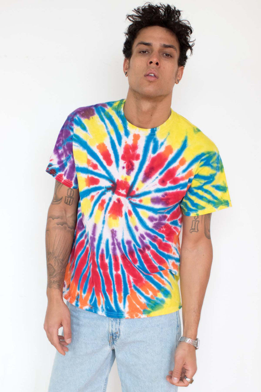 Multicolor Burst Tie Dye Shirt