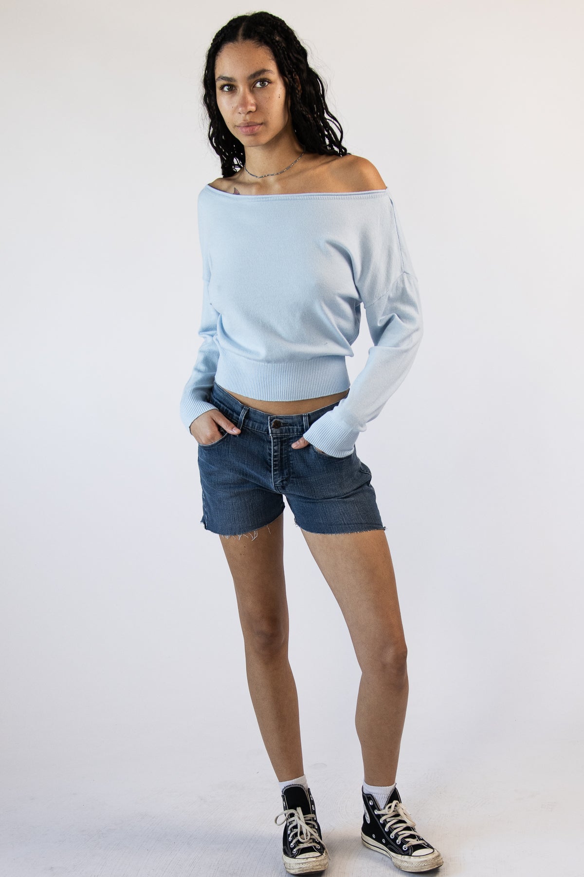 Ballet Neck Dolman Pullover