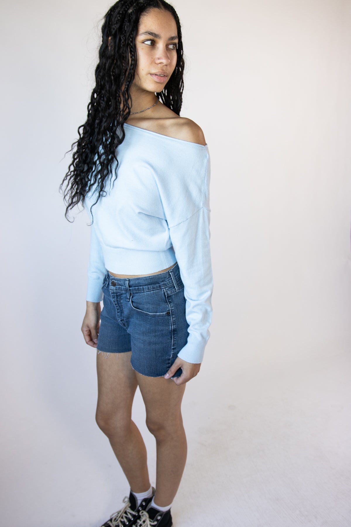 Ballet Neck Dolman Pullover