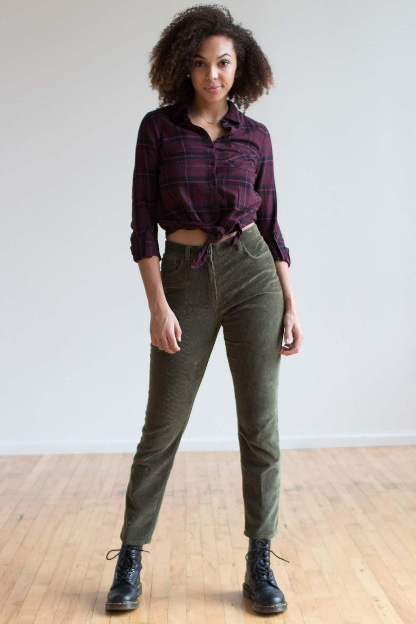 Olive Ralph Lauren Corduroy Pants