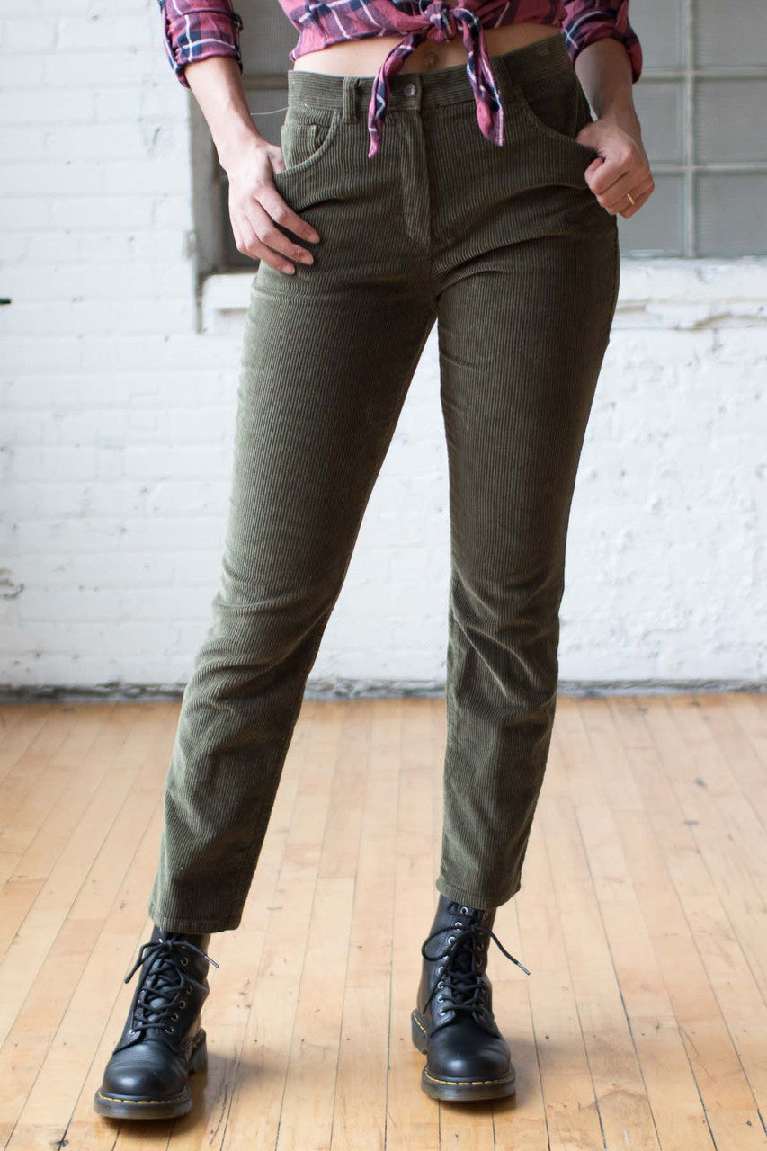 Olive Ralph Lauren Corduroy Pants