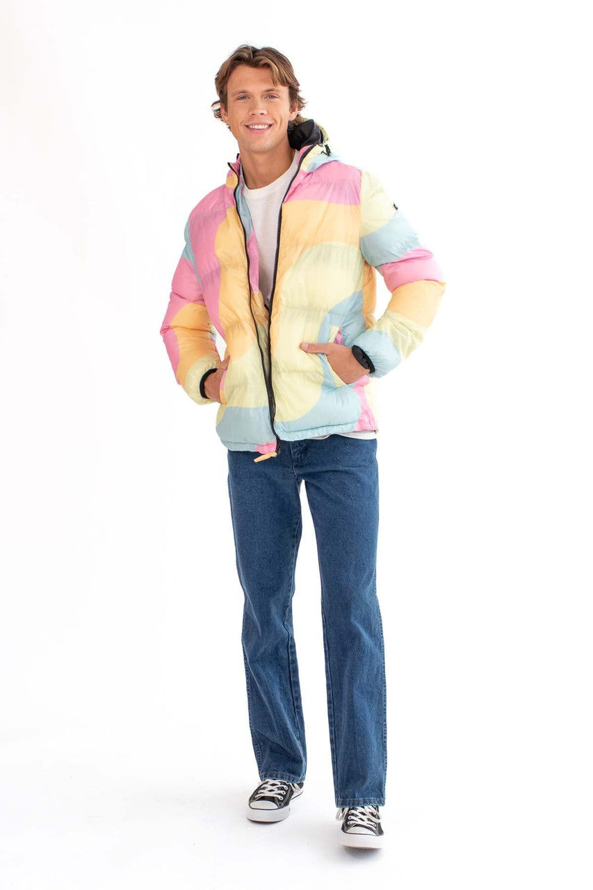 Pastel Sherbet Puffer Jacket