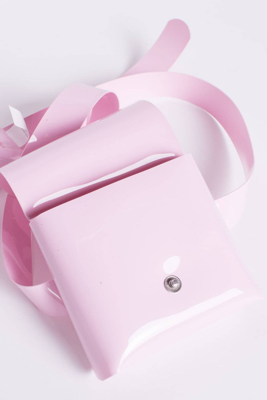 Pink Vinyl Belt Bag