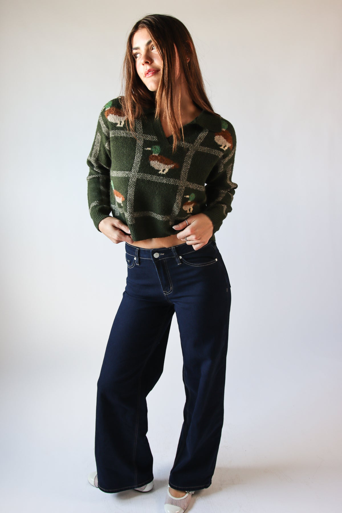 Plaid Mallard Sweater