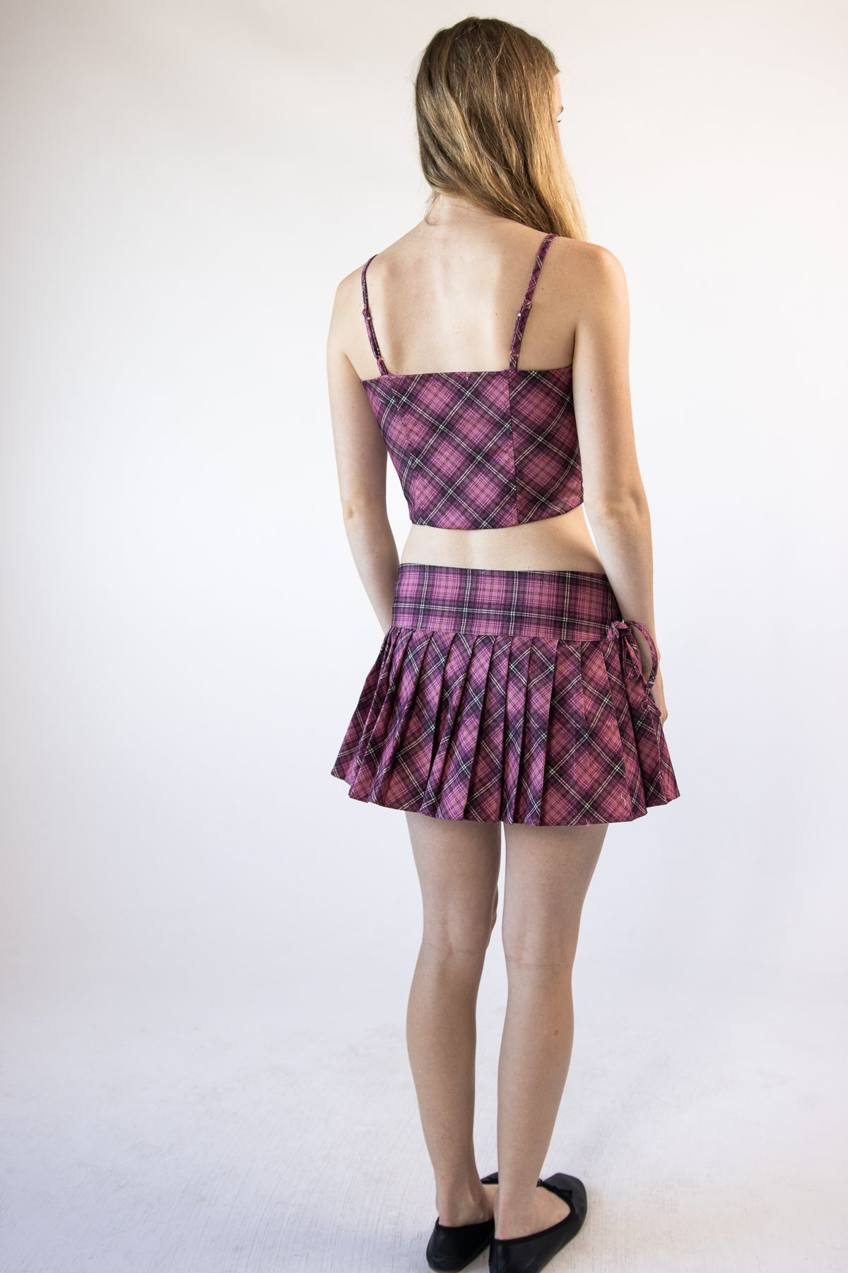 Plaid Pleated Skort
