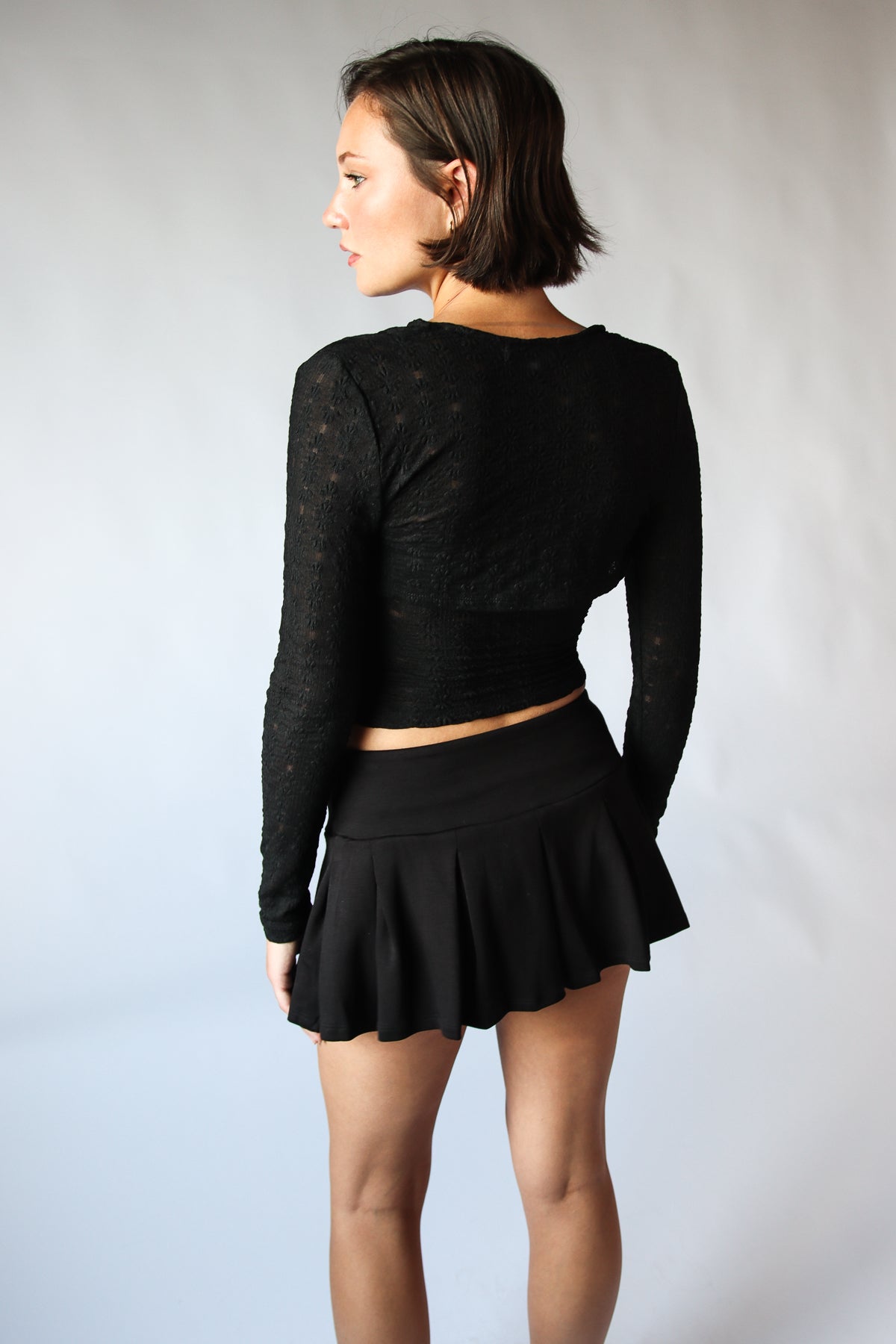 Pleated Mini Skort