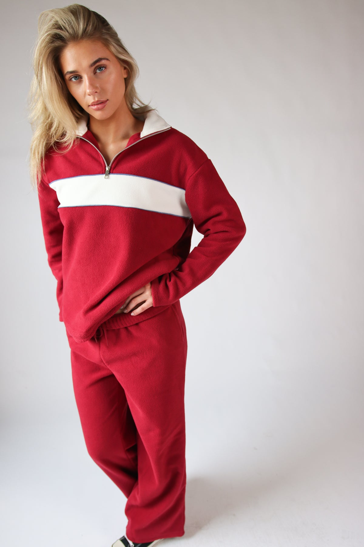 Polar Fleece Quarter Zip Sweatshirt