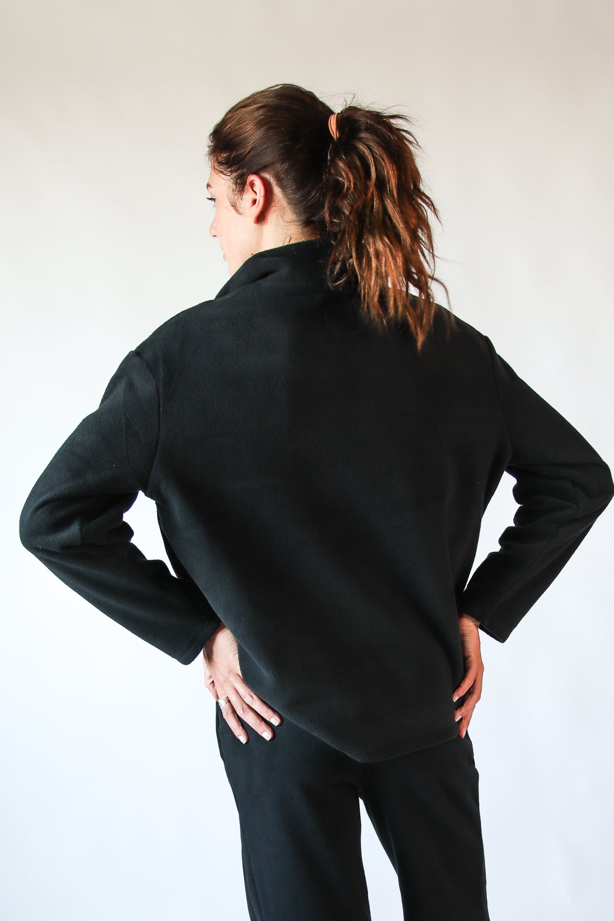 Polar Fleece Quarter Zip Sweatshirt