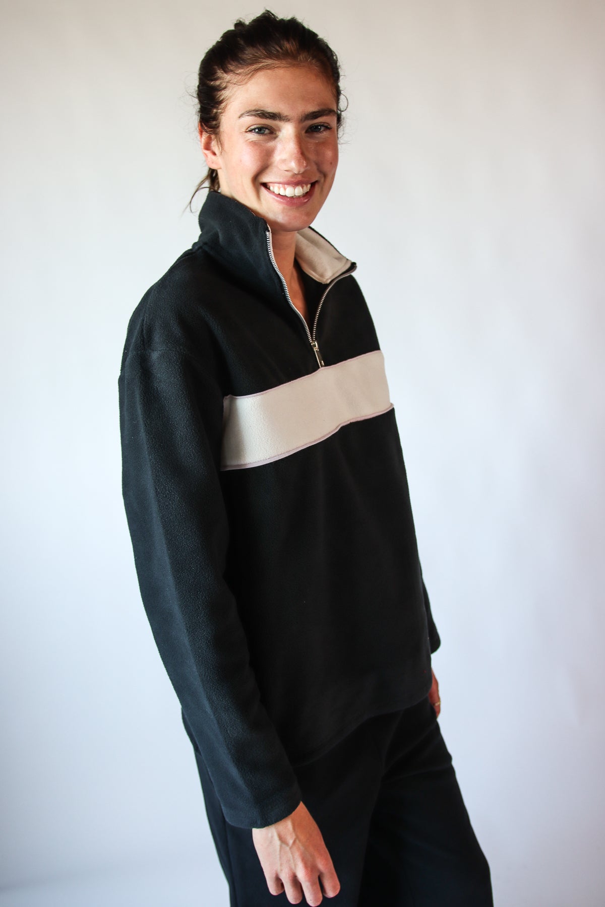 Polar Fleece Quarter Zip Sweatshirt