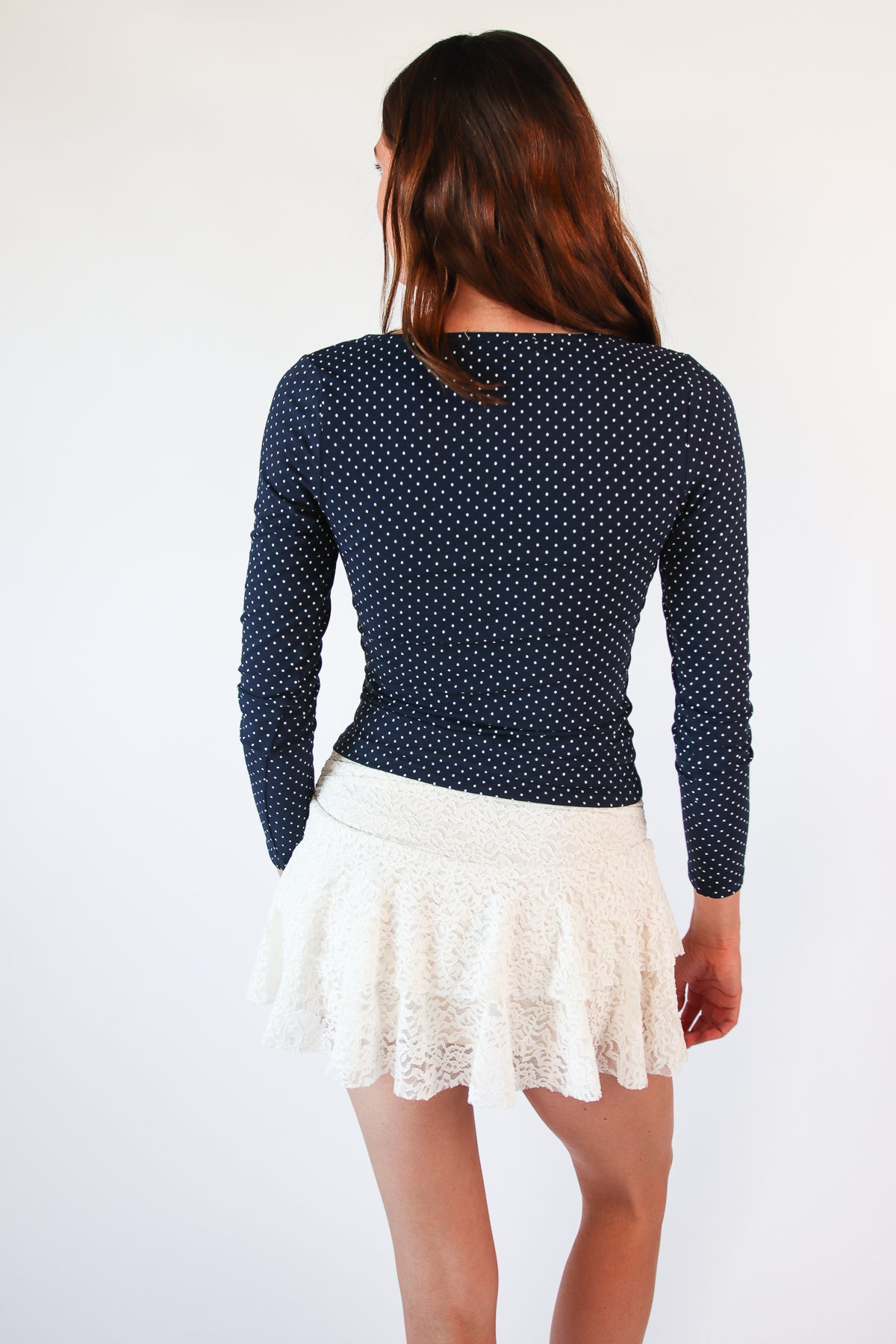 Polka Dot Long Sleeve Top