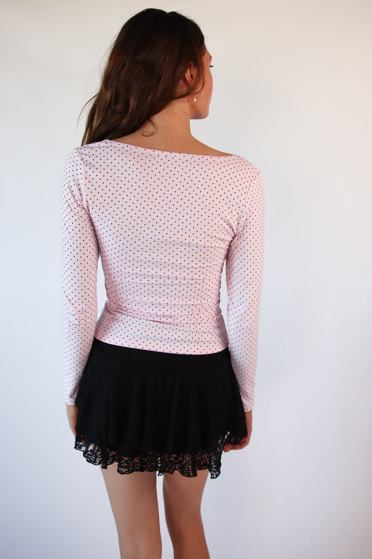 Polka Dot Long Sleeve Top