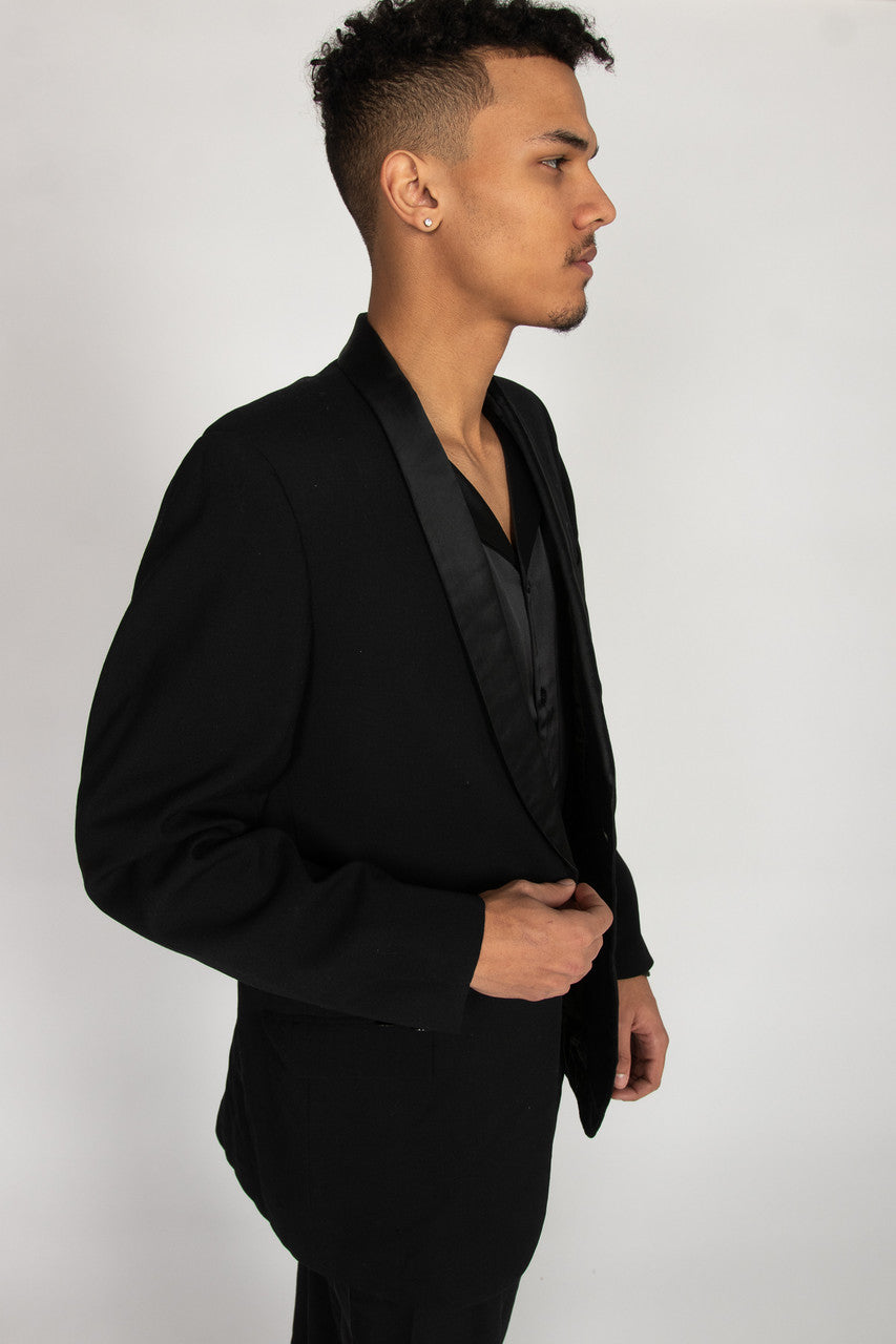 David's of Antigo Black Tuxedo Jacket
