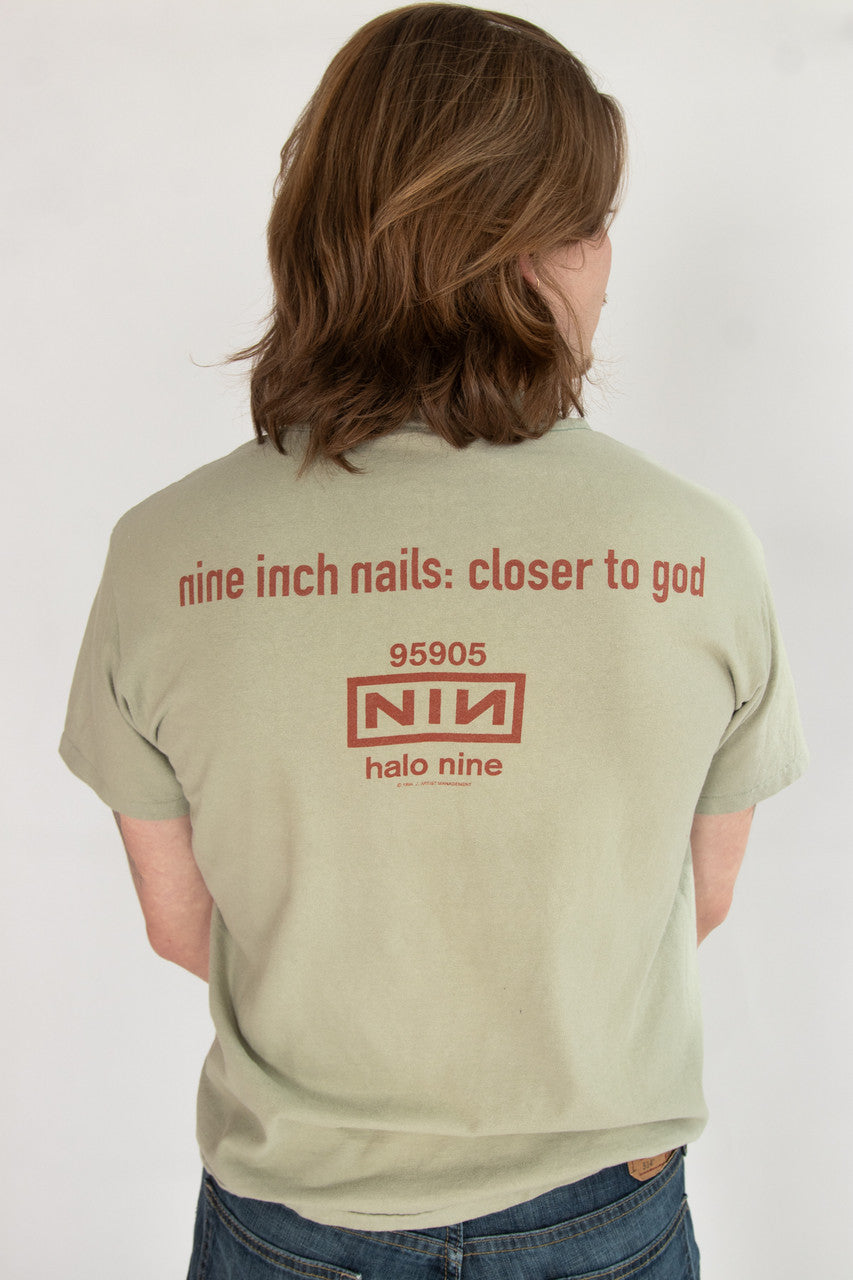 Rare Vintage Nine Inch Nails Closer To God T-Shirt (1994)
