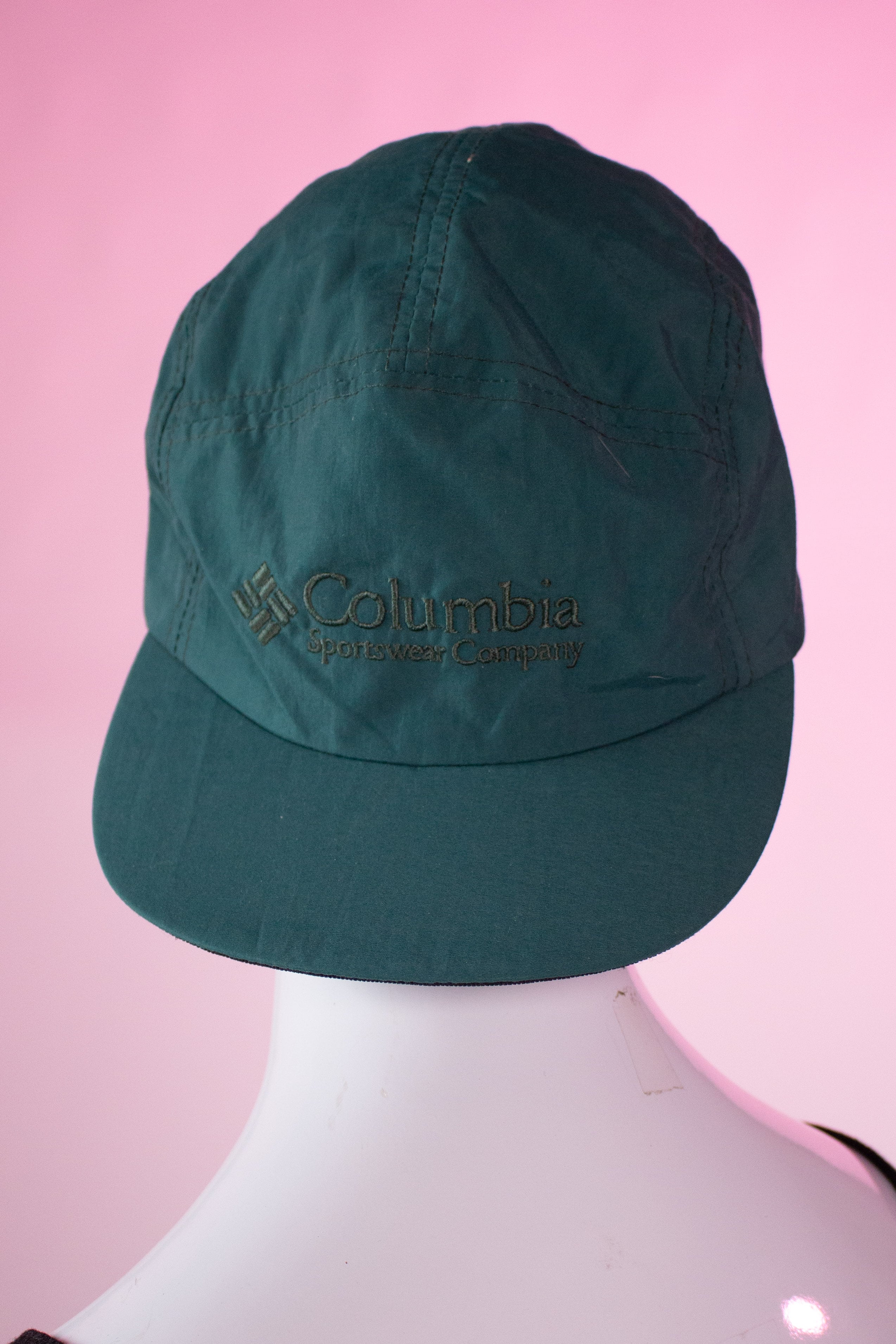 Vintage Green Columbia Hat (1990s)