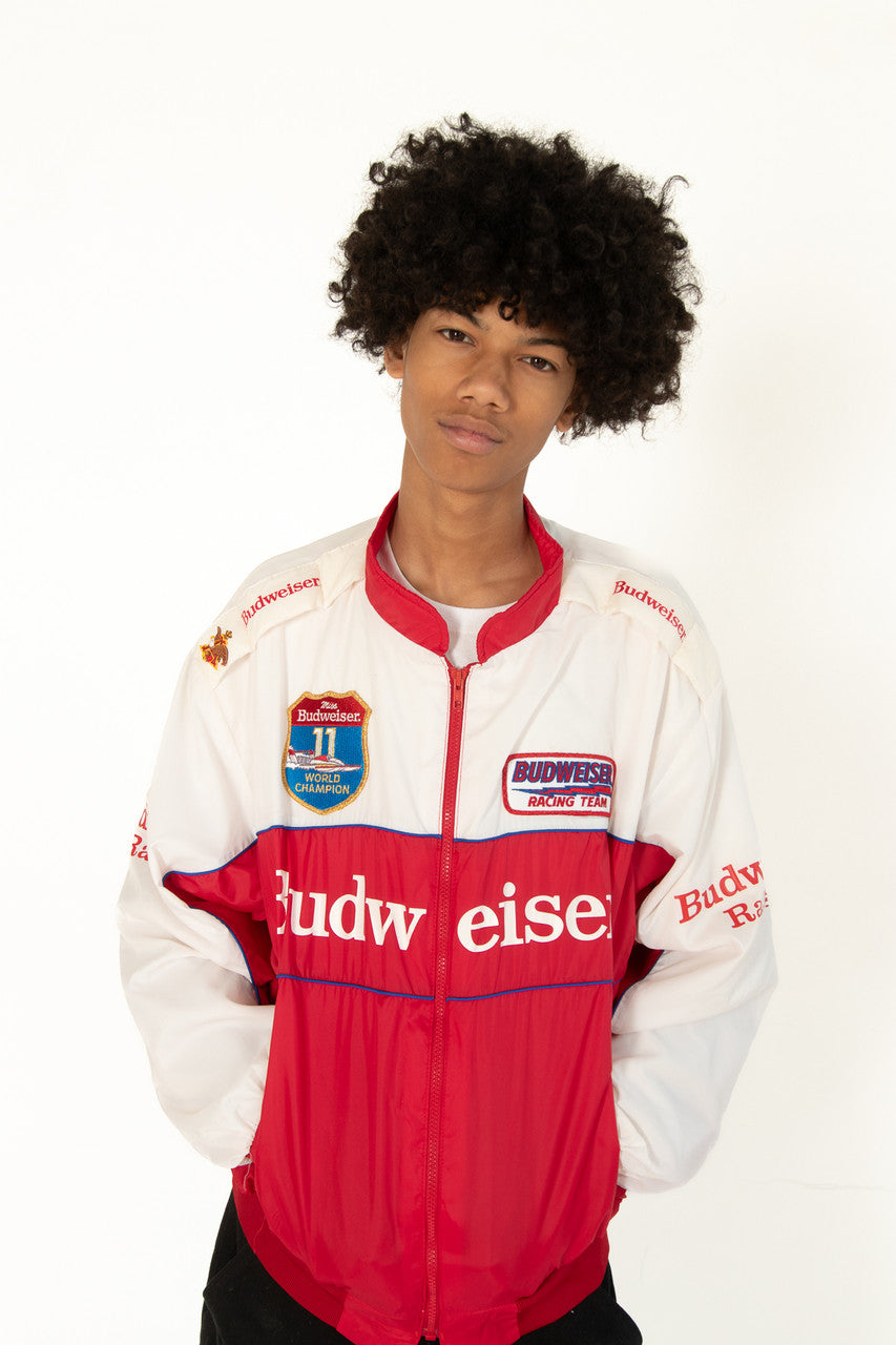 Vintage Budweiser Racing "Miss Budweiser" World Champion Patch Lightweight Jacket