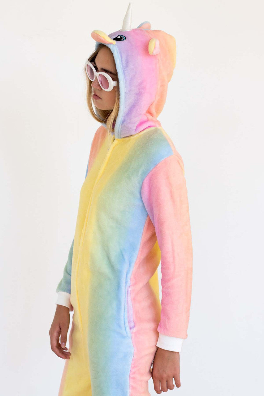 Rainbow Pride Unicorn Onesie Pajamas