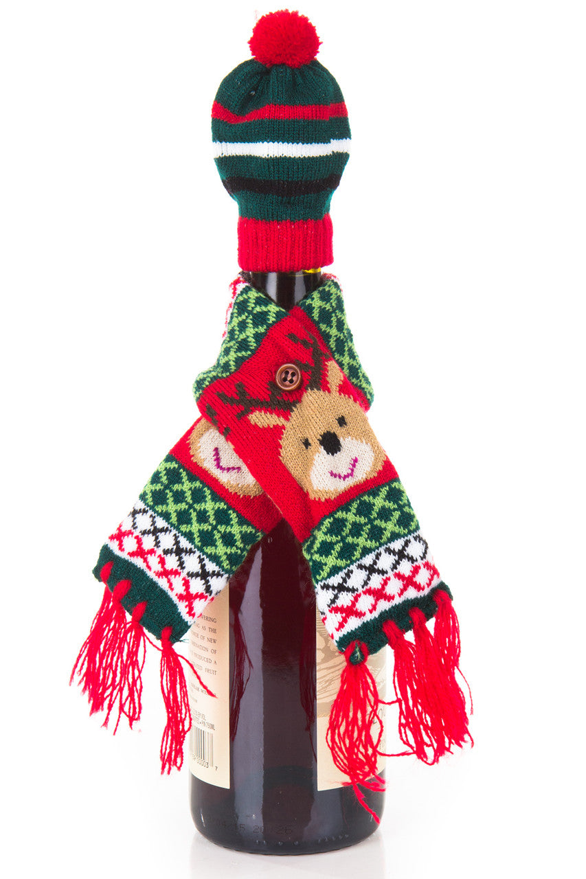 Wine Bottle Hat & Scarf