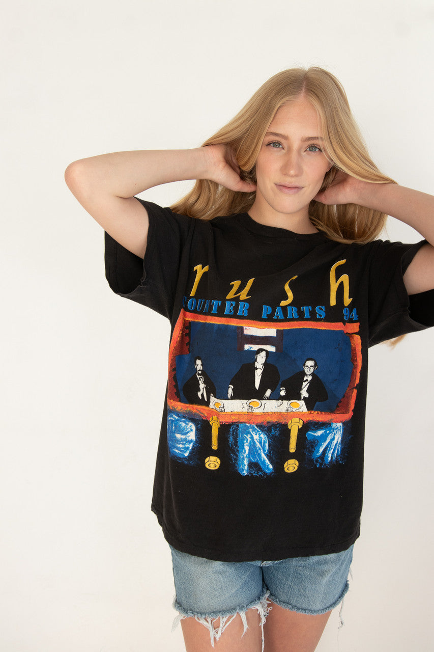 Rare Vintage Rush Counter Parts Tour "Sold Out" T-Shirt (1994)