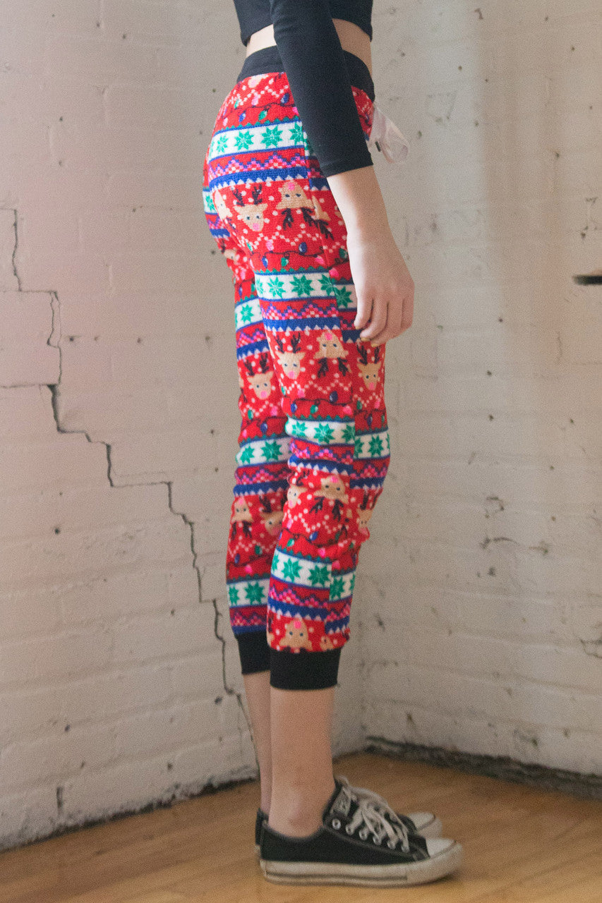 Reindeer Fair Isle Joggers