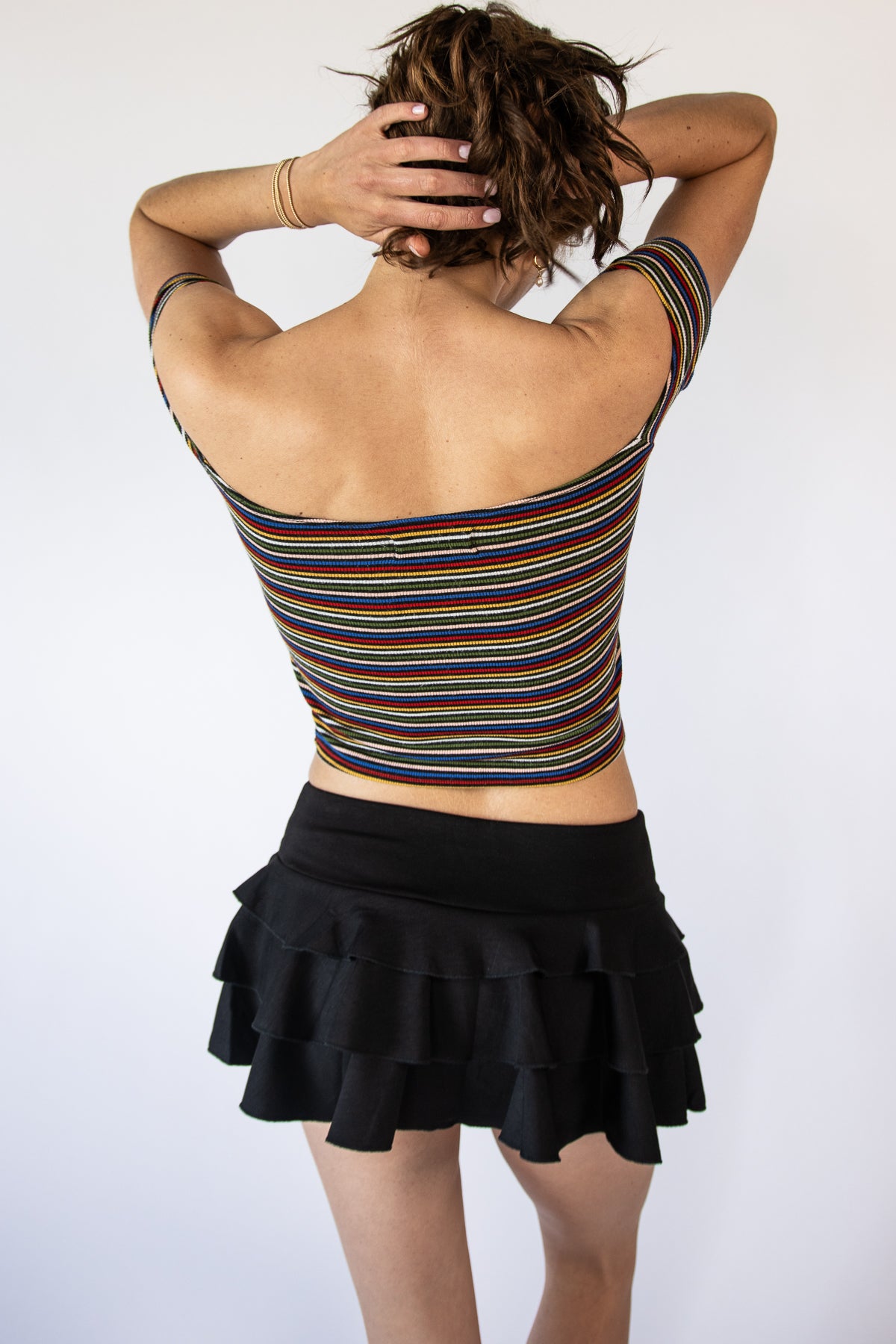 Ruffle Layered Mini Skort