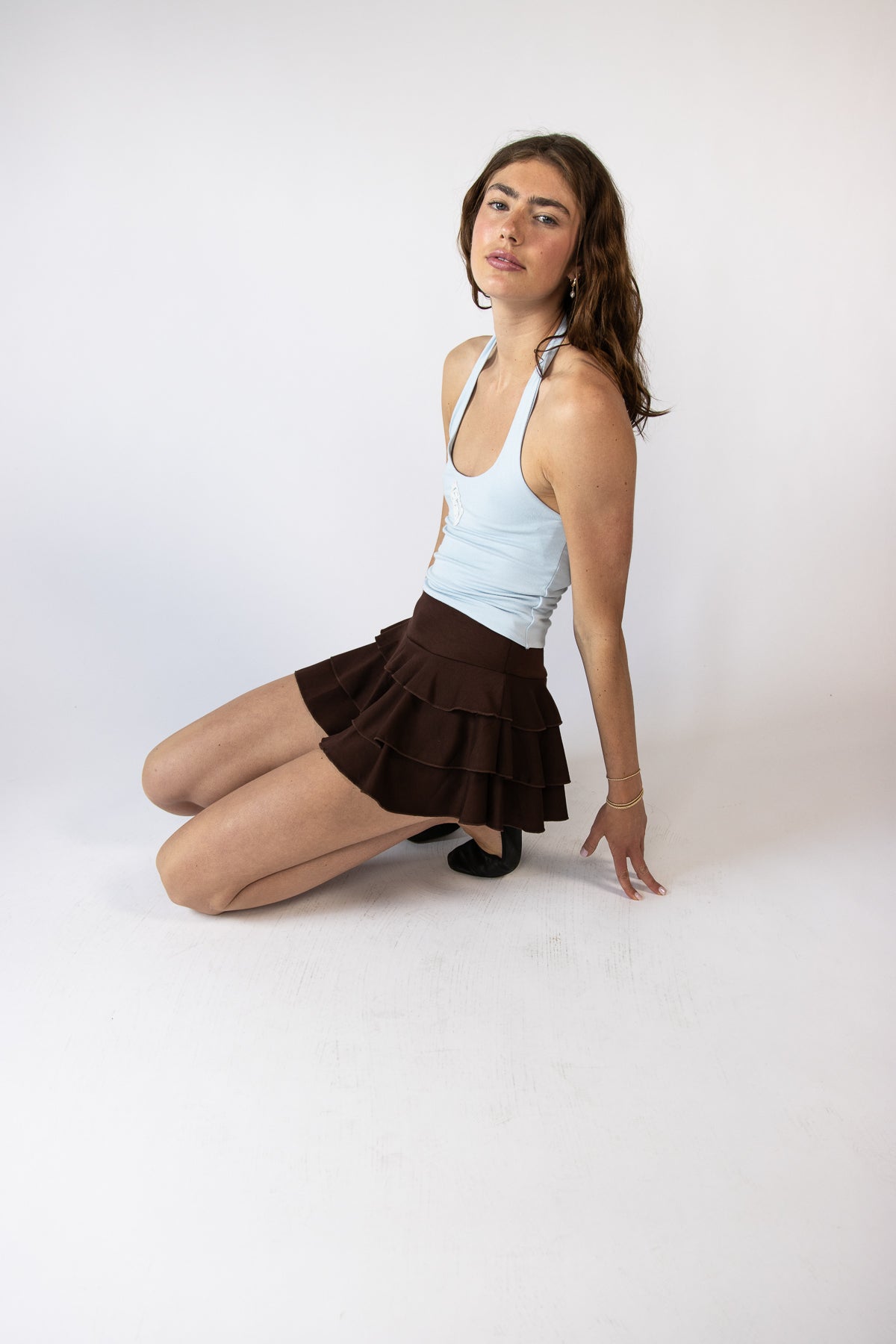 Ruffle Layered Mini Skort