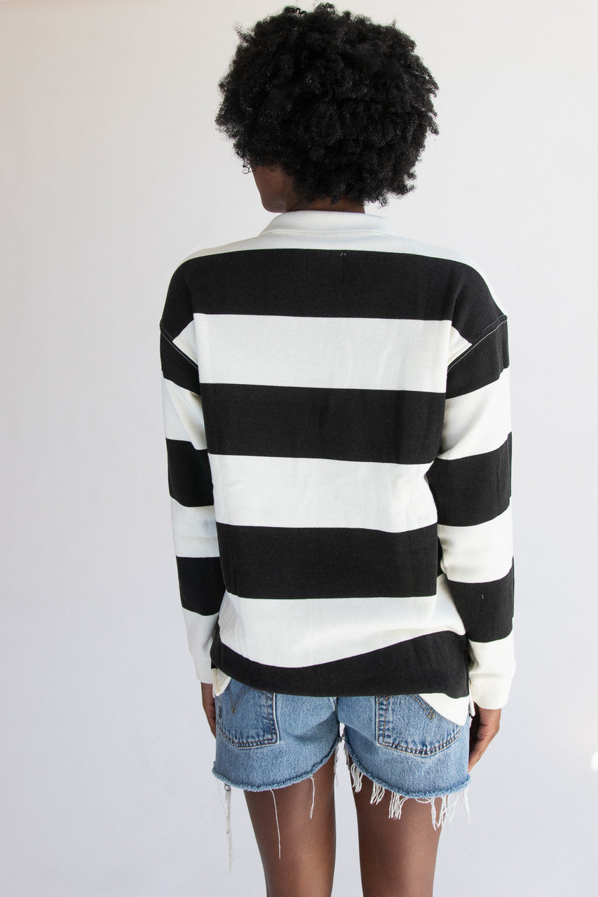 Embroidered Rugby Sweatshirt