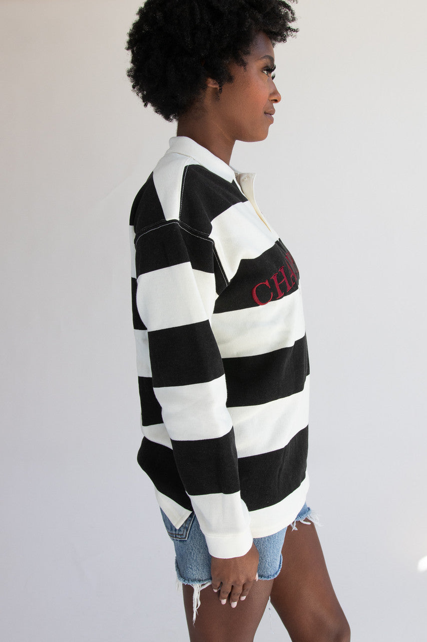 Embroidered Rugby Sweatshirt
