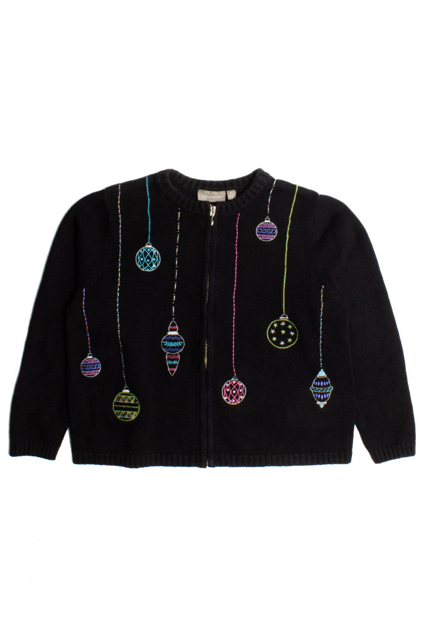 Black Ugly Christmas Cardigan 60046