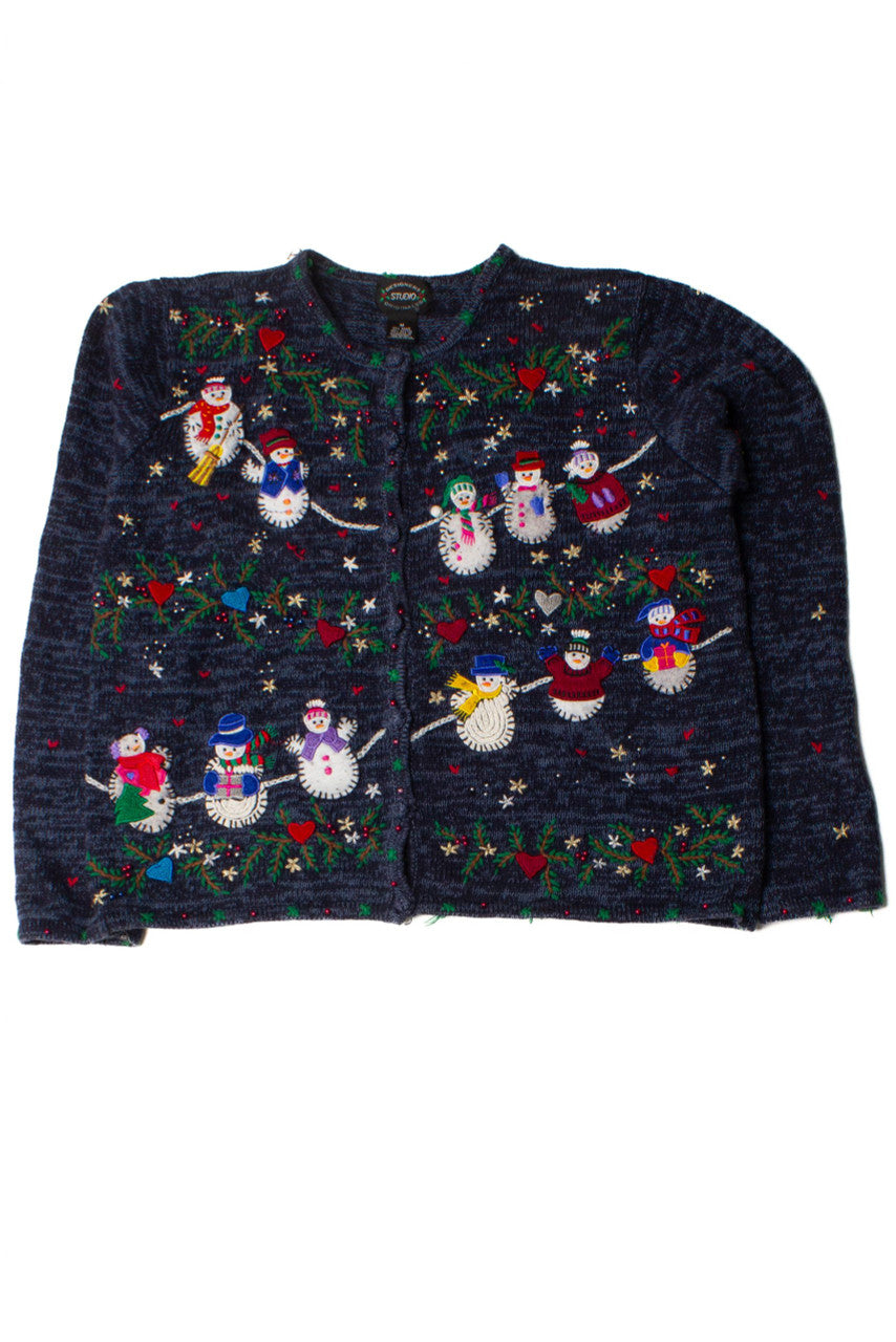 Blue Ugly Christmas Cardigan 60082