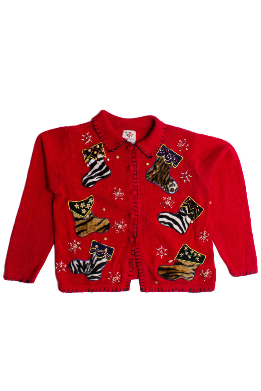 Red Ugly Christmas Cardigan 60089