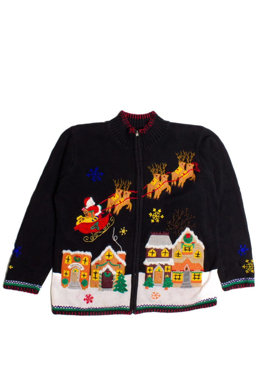 Black Ugly Christmas Cardigan 60126