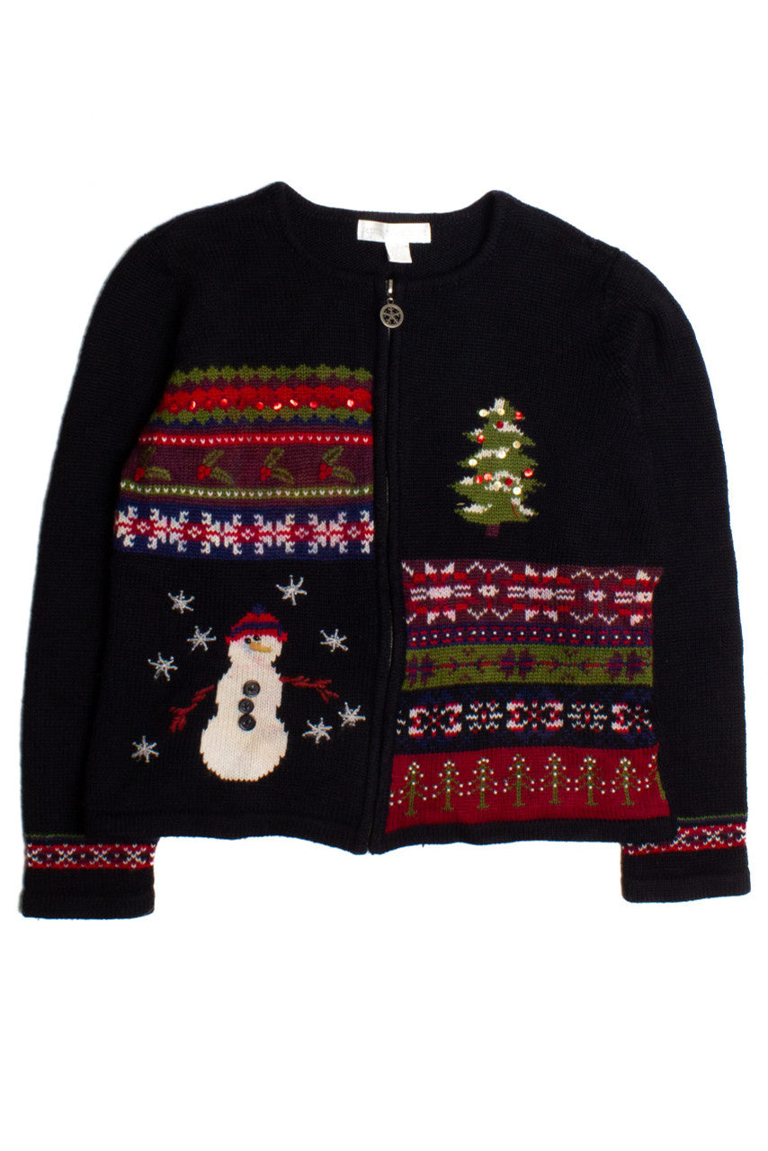Black Ugly Christmas Cardigan 60128