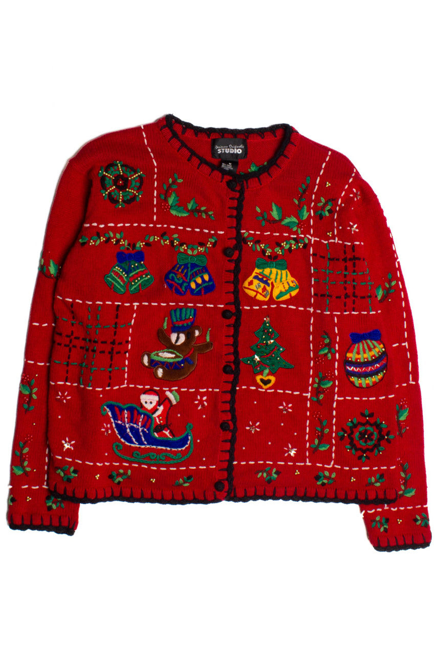 Red Ugly Christmas Cardigan 60129