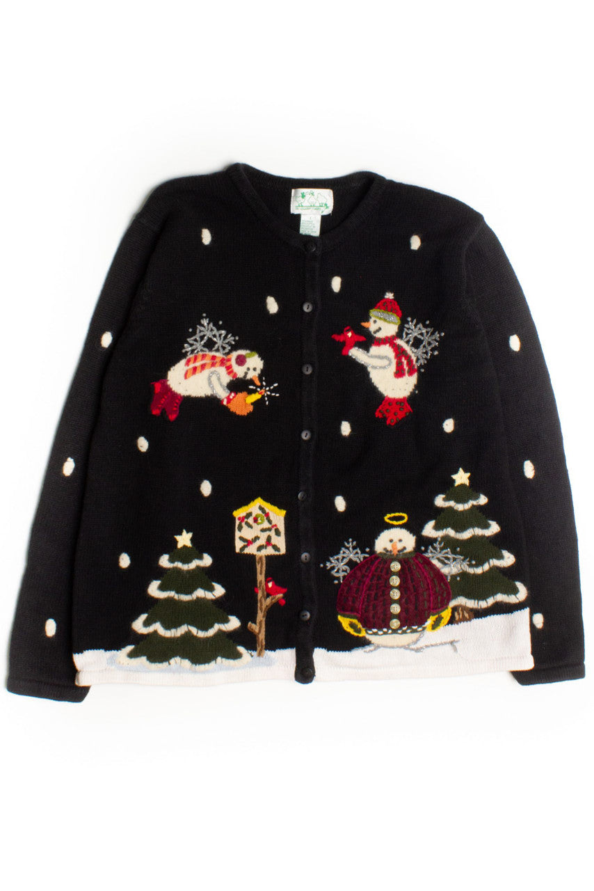 Black Ugly Christmas Cardigan 60138