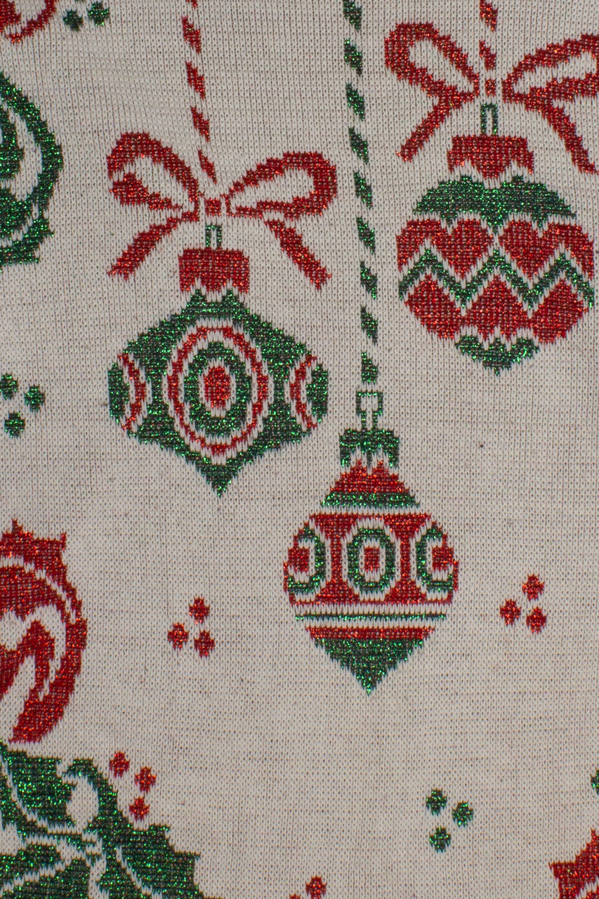 White Ornaments Ugly Christmas Pullover 60143