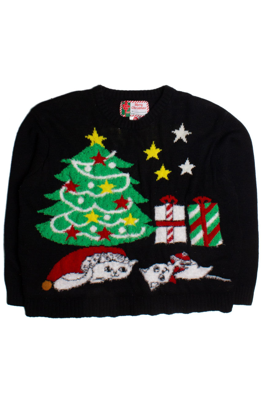 Cats for Christmas Ugly Christmas Pullover 60152