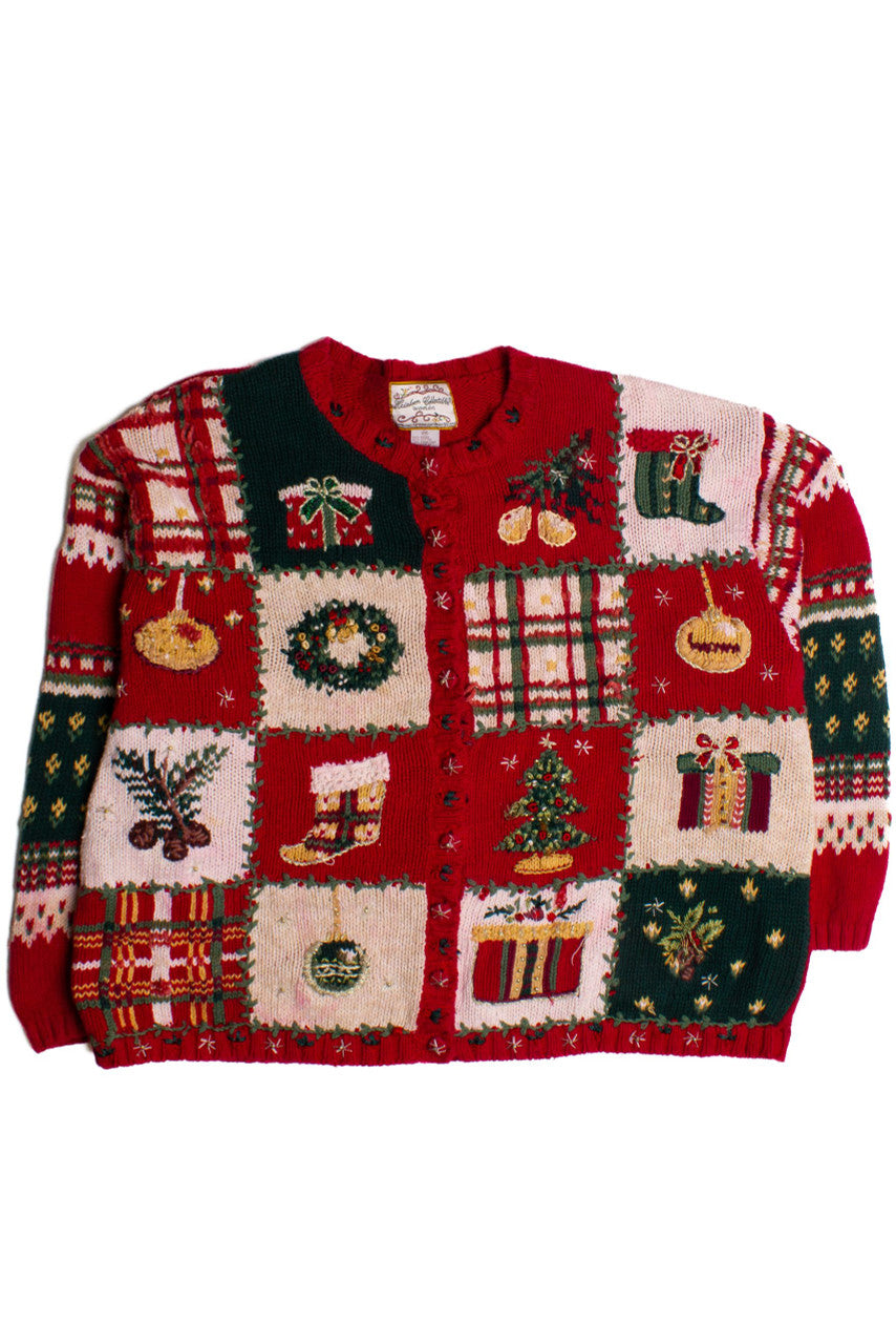 Red Ugly Christmas Cardigan 60168