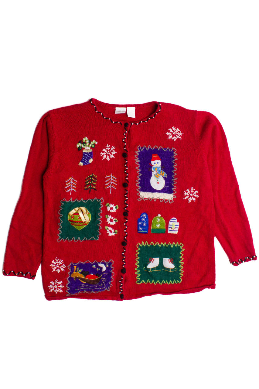 Red Ugly Christmas Cardigan 60219