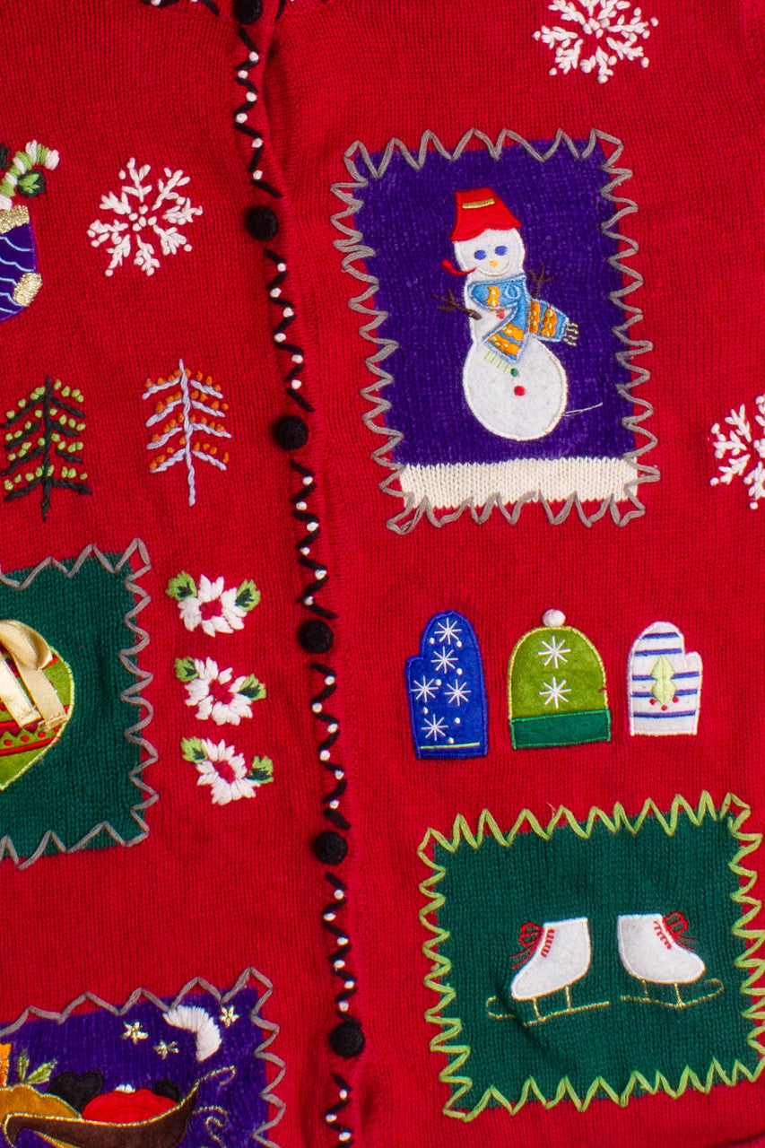 Red Ugly Christmas Cardigan 60219