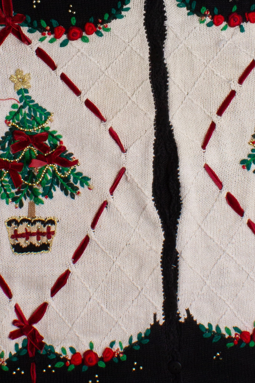 White Ugly Christmas Cardigan 60220