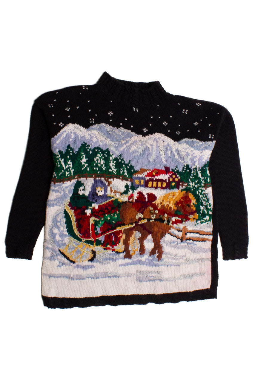 Sleigh Ride Ugly Christmas Sweater 60222