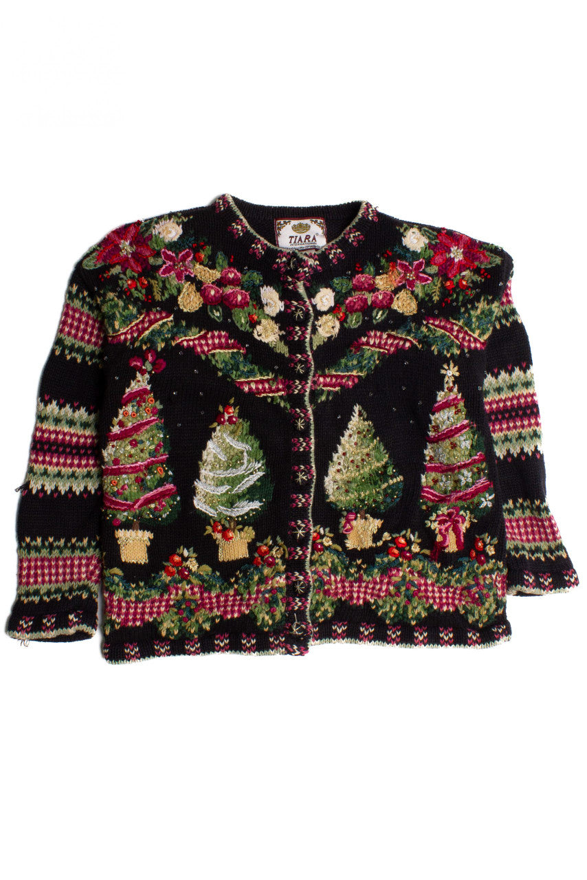 Black Ugly Christmas Cardigan 60224