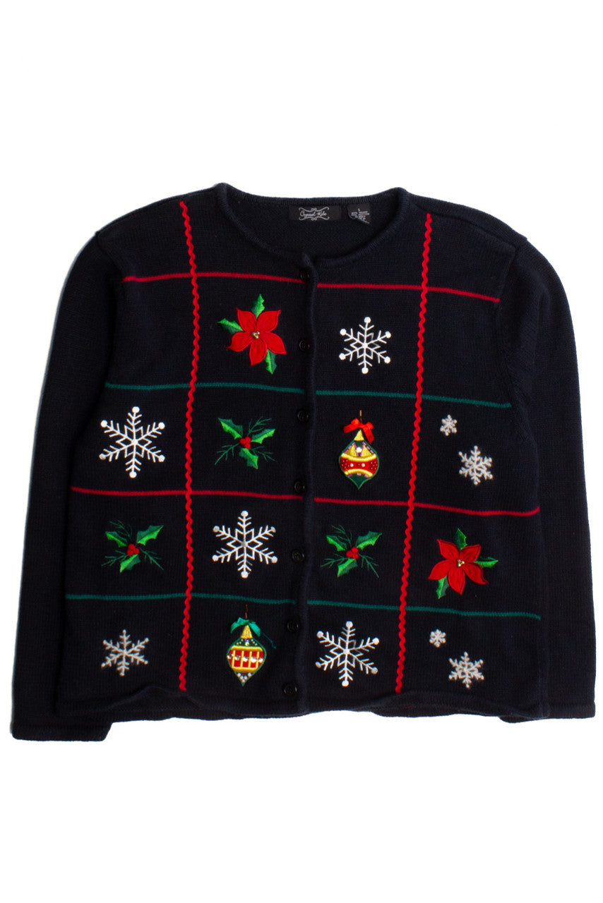 Black Ugly Christmas Cardigan 60248