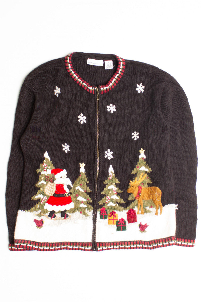 Black Ugly Christmas Cardigan 60327