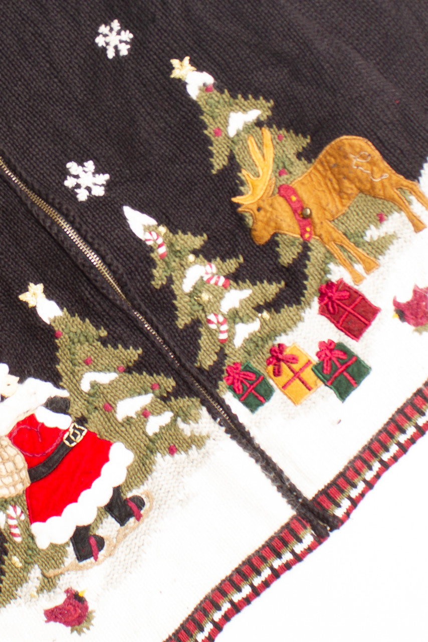 Black Ugly Christmas Cardigan 60327