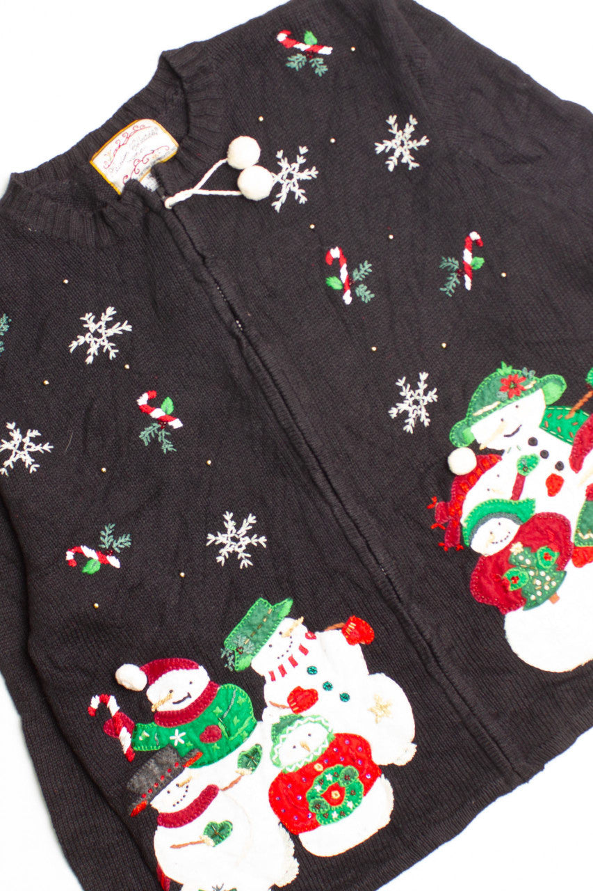 Black Ugly Christmas Cardigan 60330